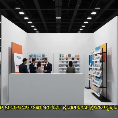 stand booth pameran properti bondowoso berpengalaman